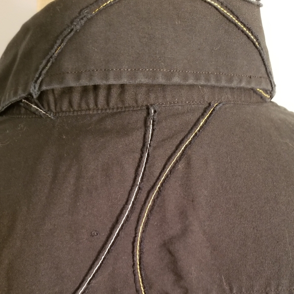 KENNETH COLE NEW YORK MENS VINTAGE SHORT SLEEVE SHIRT UNIQUE STITCHING DESIGN XL - Picture 6 of 7